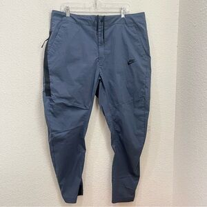 Nike Tech Woven Pants Grayish Blue Tapered Joggers Mens Sz 38